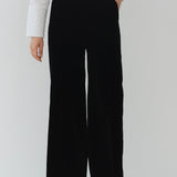 コットンベルベットワイドパンツ