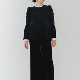 コットンベルベットワイドパンツ