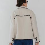 ハマグリウールショートコート