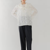 レースジャガードブラウス