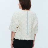 ふわふわキルトブラウス