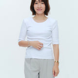 肩パット付きハーフスリーブTee