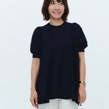 Aラインパフスリーブニット