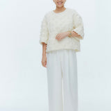 ふわふわキルトブラウス