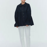 スカラップトリムブラウス