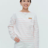 マリンボーダーボートネックニット