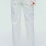 Audreyテーパードホワイトデニム