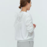 バックドットリボンニット