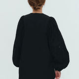 バイカラーギャザーブラウス