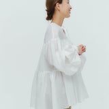 ウェイビーシアーティアードブラウス