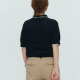 コットンアイレットニット