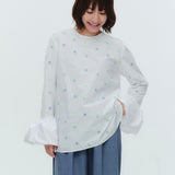 ブロッサムバルーンカフスブラウス