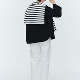 マリンボーダーボートネックニット