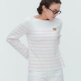 マリンボーダーボートネックニット