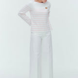 Janeワイドホワイトデニム