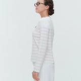 マリンボーダーボートネックニット