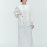 Janeワイドホワイトデニム