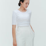 肩パット付きハーフスリーブTee