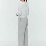 バックドットリボンニット