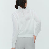 バックドットリボンニット