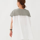 6/15pm12:00～発売 バックギャザーワイドカットソー
