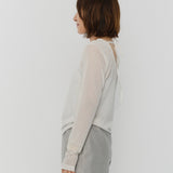 シアーベロアバックレスTee