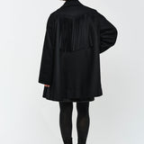 メルトンフリンジフレアコート