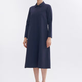 ラウンドカラードレスワンピース