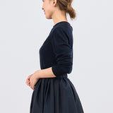 カシミヤシルクシアーテレコロンTee