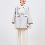 リボンジャガードテントコート