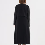 シアースリーブブラックフォーマルセット