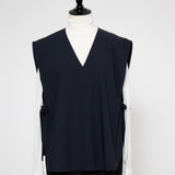 ハンサムVネックリボンジレ