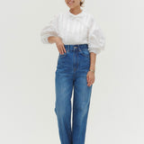 Audreyテーパードデニム