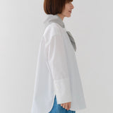 ループスカーフブラウス