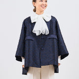 リボンジャガードテントコート