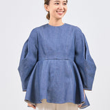 origamiデニムブラウス