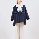 リボンジャガードテントコート