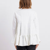 ぬくぬくティアードフリルブラウス