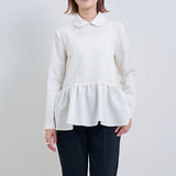 ラウンドカラードレスブラウス