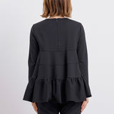 ぬくぬくティアードフリルブラウス