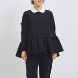 ラウンドカラードレスブラウス