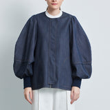 バルーンデニムブルゾン