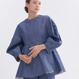 origamiデニムブラウス