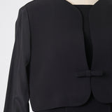 シアースリーブブラックフォーマルセット