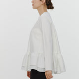 ぬくぬくヘムダブルフレアブラウス