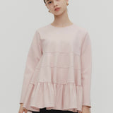 ぬくぬくティアードフリルブラウス