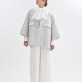 リボンジャガードテントコート