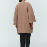 ウールノーカラーコート