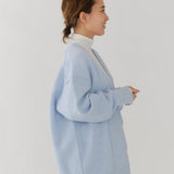 圧縮ニットレイヤードカーディガン