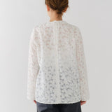 レースジャガードブラウス